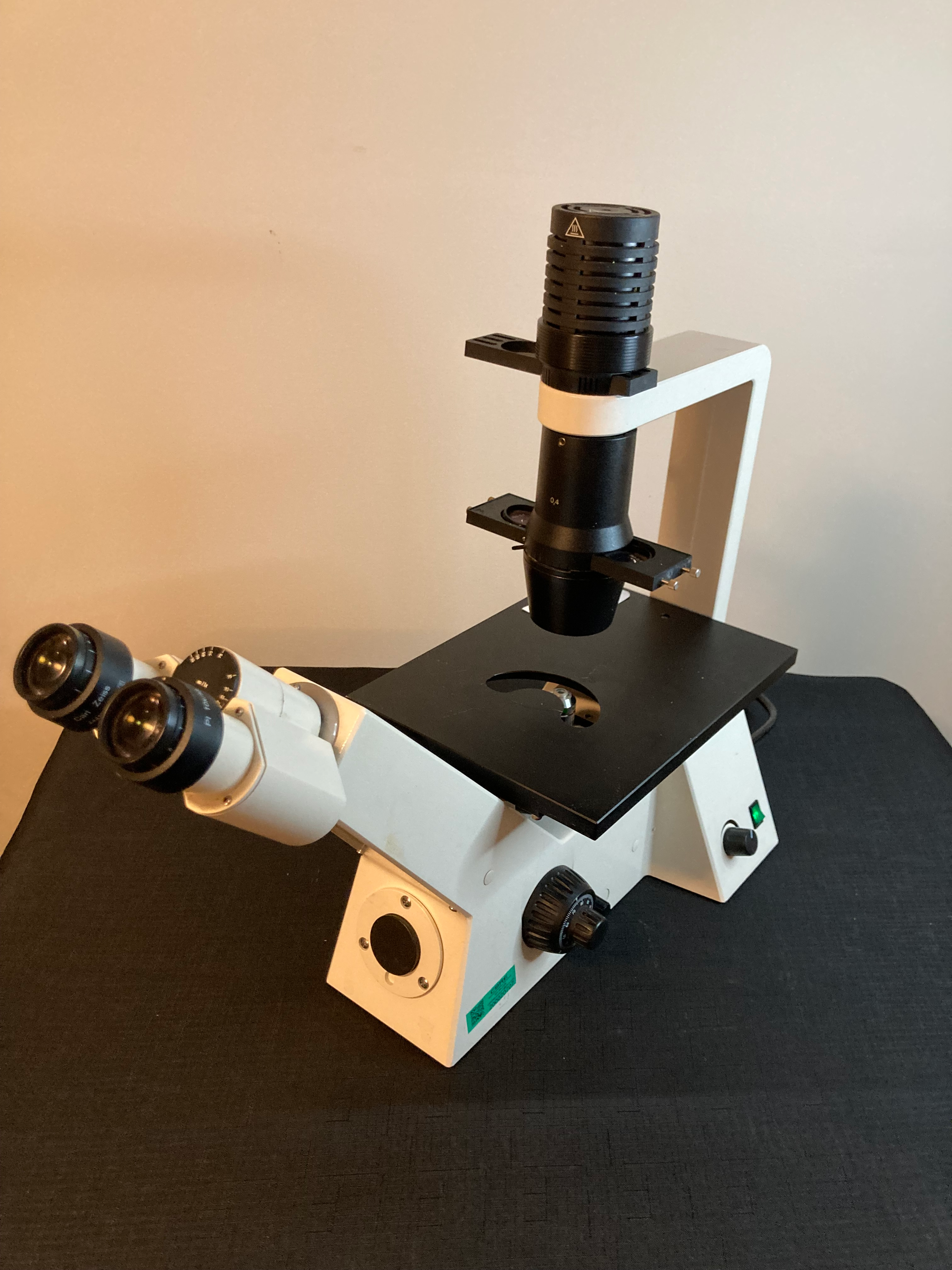 Zeiss Axiovert 40C Inverted Phase Contrast Microscope